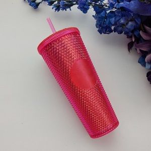 Starbucks Neon Pink Iridescent 24oz Tumbler